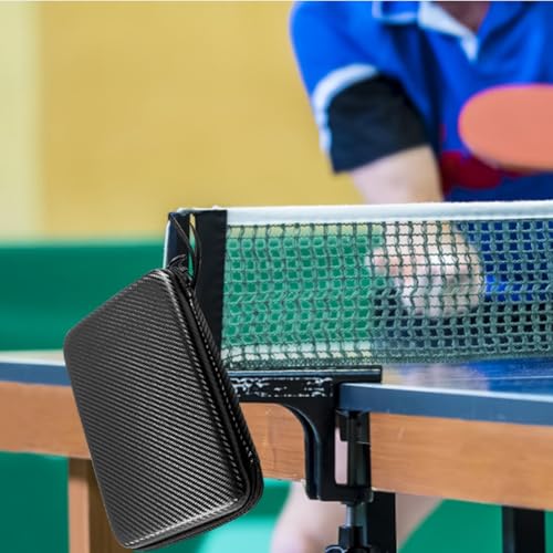 Hard Table Tennis Racket Case, Waterproof, 29 * 19.5 * 5cm, Black, 2 Paddles & Multiple Balls