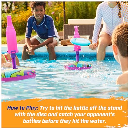 SwimWays Hydro Bottle Splash, Pool Toys for Kids and Adults, Throwing Disc Swimming Pool Game, Outdoor Toys for Kids Aged 5 & Up - color: Bottle Splash
