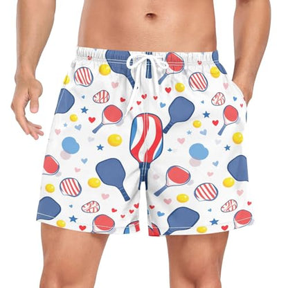 QUGRL Mens 2 in 1 Athletic Shorts with Pockets Quick Dry Running Shorts for Men Training Workout Gym Sports Outdoor S-XXL - size: Large