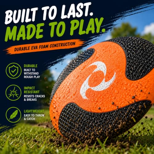 Liberty Imports 6 PCS Kids Soft Foam Flying Discs, 10" Sports Toy Throwing | Soft EVA Build, Lightweight, Textured Grip, Round Edges, Indoor & Outdoor, School Group Team Play