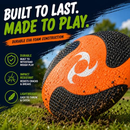 Liberty Imports 6 PCS Kids Soft Foam Flying Discs, 10" Sports Toy Throwing | Soft EVA Build, Lightweight, Textured Grip, Round Edges, Indoor & Outdoor, School Group Team Play