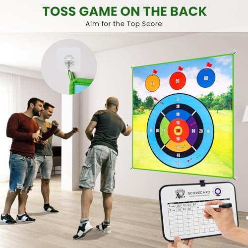 LYDARZ Golf Chipping Practice Mat for Backyard Games, Battle Golf Hitting Mat for Swing Training Game, Perfect for Outdoor Activities - size: Target Disk Pattern: 3A