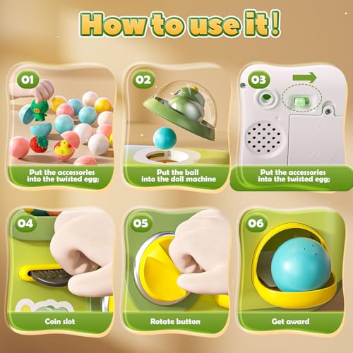 Skirfy Claw Machine for Kids,Dinosaur Mini Vending Machine, Prize Dispenser Toys for Girls and Boys, Electronic Game for Party Birthdays Easter Gift - color: Green