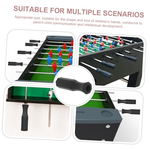 KOMBIUDA 8Pcs Foosball Handles Replacement Ergonomic Non-Slip Table Football Grip Parts Compatible with Standard Foosball Machines for Long-Term Play