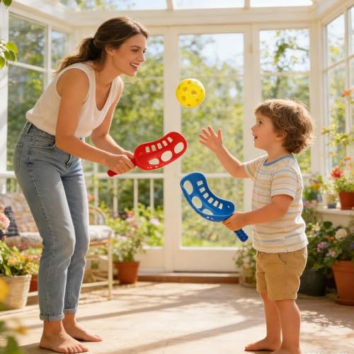 Educational Trackball Game Fun - Versatile Scoop Ball Game, Interactive Kids Adults, Toss Catch Beach Lawn, Portable Yard Backyard Garden Patio Grassland | Trackball for Beach Lawn Yard Backyard - size: B