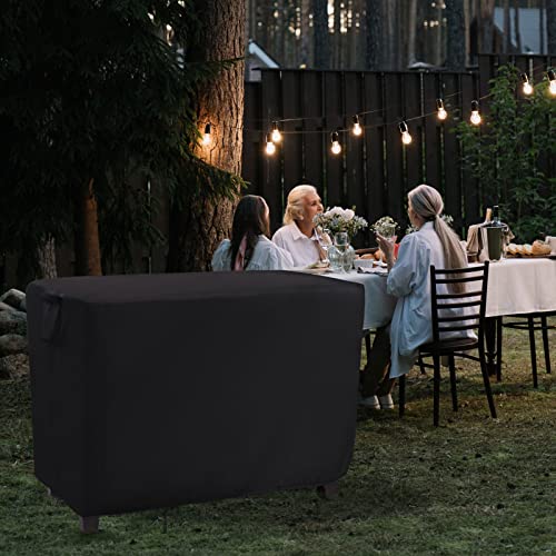 Patio Prep Table Cover for 52 Inch Keter Unity XL Portable Outdoor Table, Waterproof Outdoor Bar Table Cover, for Outdoor Grill Cart Pizza Oven Table - 52 x 22 x 33 Inch - size: 52" x 22" x 36" Inch