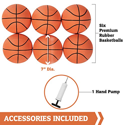 Hall Games Premium Arcade Basketball Shootout - Heavy-Duty Foldable Indoor Arcade Game with Shatterproof Pro-Style Backboard – 2 Player Foldable Basketball Arcade Game