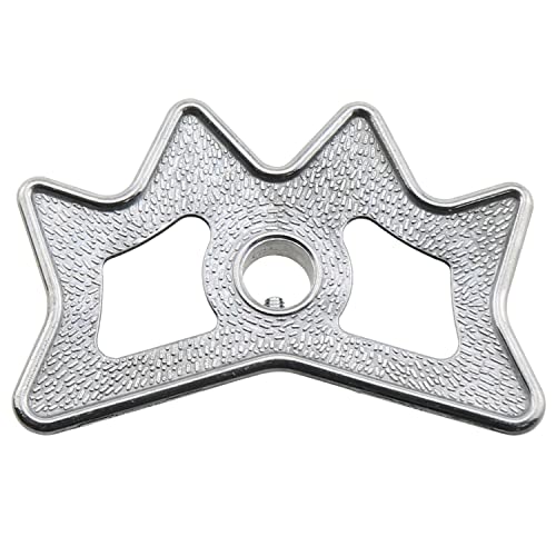 Billiard Bridge Head Silver Tone Aluminum Alloy Billiards Cue Rack Bridge Head Non-Slip Billiards Snooker Pool Cue Rest Bridge Head Holder