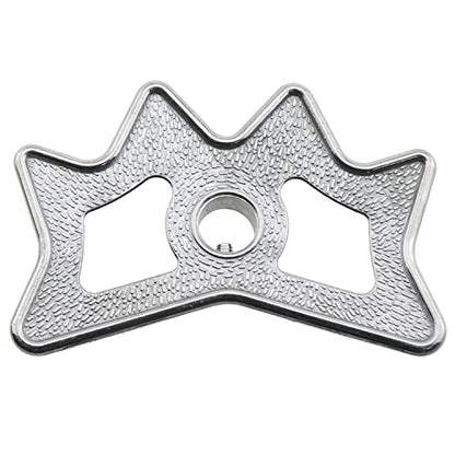 Billiard Bridge Head Silver Tone Aluminum Alloy Billiards Cue Rack Bridge Head Non-Slip Billiards Snooker Pool Cue Rest Bridge Head Holder