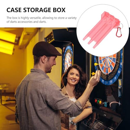 Darts Organizer Portable Case Lightweight Wear-Resistant Storage Box with Hard Shell for Outdoor Carrying and Soft Tip Darts Accessories