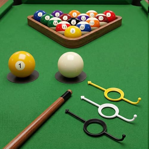 9Pcs Precision Pool Shot Aiming Aid, Billiards Aiming Trainer Billiards Accessories, Billiards' Training Aids for 2-1/4 Inch Balls, Improve Your Game for Billiard Players