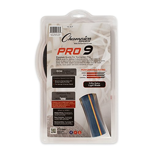 Champion Sports PN9 Table Tennis Paddle