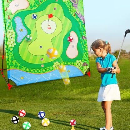Golfing Game Croquet Set for Family Outdoor Activities for All Ages Motor Skills Development Play Croquet Set