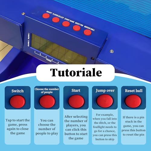 Indoor Bowling Ball Set Bowling Home Bowling Alleys, Family Bowling Game, Electronic Bowling Alley Game with Automatic Reset, for Children and Adults 2M - size: 2M