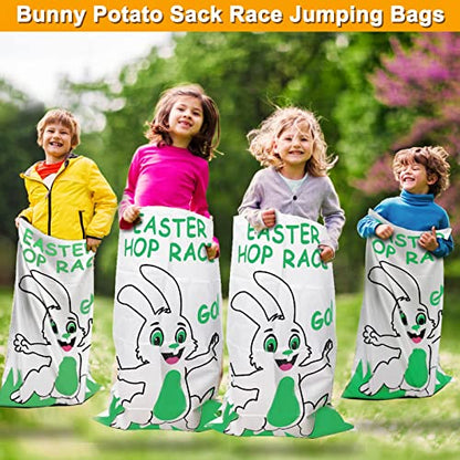 19 Pack Carnival Outdoor Games for Kid Family Party, Potato Sack Race Bags, Egg Spoon Relay Race, 3-Legged Race Bands, Ring Toss Games Fun for Yard Lawn School Field Day Birthday Party Family Events