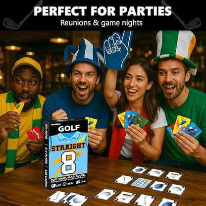 Quokka Golf Fast-Paced Card Game for Kids & Adults – 128 Cards & Easy Rules – Quick & Fun Matching Game – 2-4 Players – Ages 8+ – Perfect for Family Games Night, Travel and Parties - color: Golf