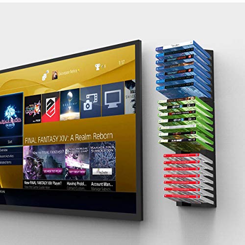 Monzlteck Video Game Case Storage Wall Mount | Metal