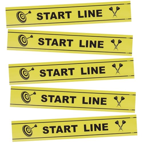 Milisten Dart Throwing Line Marker Floor Sticker for Dart Players Notice Line for Game Supplies Sturdy Adhesive Design Suitable for Parties and Competitions