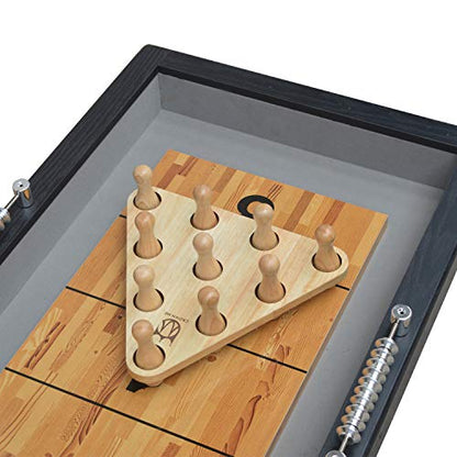 CROWN ME Shuffleboard Bowling Pin Set - style: solid-wood