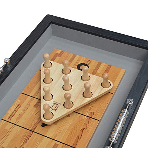 CROWN ME Shuffleboard Bowling Pin Set - style: solid-wood