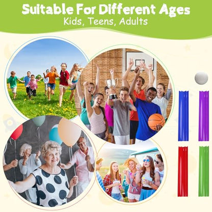 KINDEN Team Building Exercise Activities Pipeline Kit Group Games, Half Pipes Indoor Outdoor Ice Breaker Group Learning Team Work Youth Sports for Kids Teens, Children, Adults Competition Funny Games - size: 2 Packs 10pcs Half Pipes