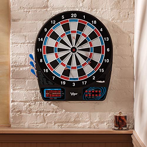 Viper 777 Electronic Dartboard – 15.5" Regulation Target, 43 Games, LCD Scoring, 8 Players, Soft Tip Darts Included