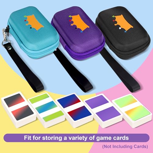 Travel Card Game Case Compatible with Card Games Set, Card Case Compatible with UNO Game Card Holder, (Not Including Cards) (Purple)