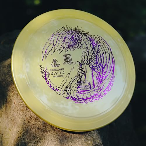 yikundiscs Yikun Professional Disc Golf Fairway Driver|Distance Driver|165-175g| Perfect for Outdoor Games and Competition[Dics Shade Color May Vary] - color: Golden