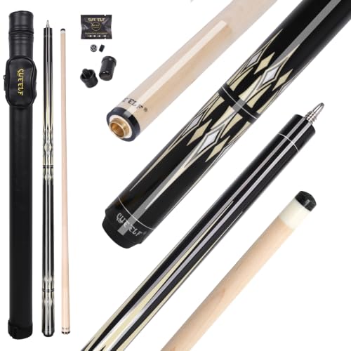 CUEELF Pool Cue Stick,Low Deflection Shaft Billiard Cue Sticks with 1X1 Hard Case,Professional Billiards Ques Sticks with 13mm Tip,19.5/20/21 oz Pool Stick - color: GB-Y+B, size: 19.5 oz