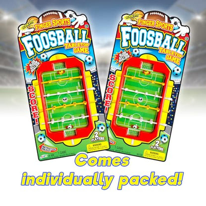 JA-RU Mini Foosball Table (1 Toy) Mini Arcade Tabletop Soccer & Football Party Favors. Portable Handheld Games for Kids & Office Desk Toys. 255-1s - style: 24 Packs