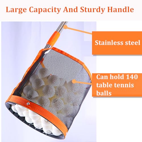 WIGERLON Table Tennis Ball Picker, Ping Pong Ball Picker，Ping Pong Ball Picker Upper for Training,Table Tennis Training and Coaching