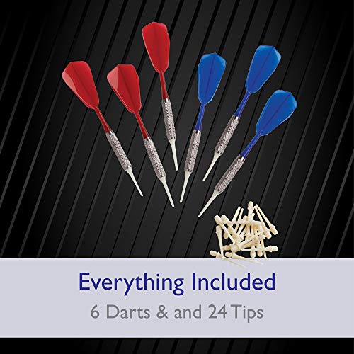 Fat Cat by GLD Products 727 Electronic Dartboard Value Size Over 15 Games and 132 Options Auto-Scoring Compact Display with Missed-Dart Throw Catch Ring Soft Tip Darts and Extra Points Battery