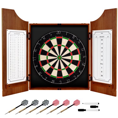 Trademark GlobalCoca-Cola Vintage Engraved Dart Board Cabinet Set