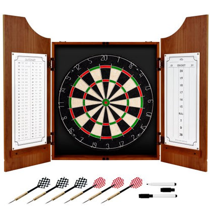 Trademark GlobalCoca-Cola Vintage Engraved Dart Board Cabinet Set