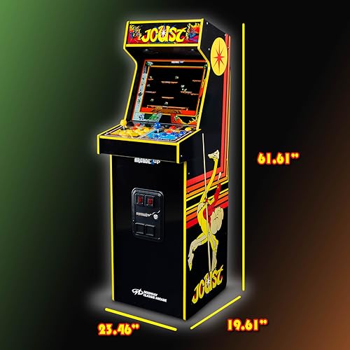 ARCADE1UP Rampage/Joust Deluxe Arcade Machine, Includes 14 Classic Midway Games with WiFi Leaderboards, Light-Up Marquee & Redesigned Cabinet - color: Rampage/Joust