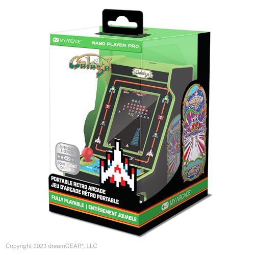 My Arcade Galaga Nano Player - 2 Games in 1, Retro Arcade Classics, 4.8" Mini Arcade Machine - style: Galaga
