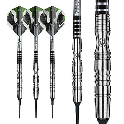 Winmau Darts - Sniper | Wildcats | Blackout - 90% Tungsten Soft Tip Darts - Includes Dart Flights and Shafts - size: 20g