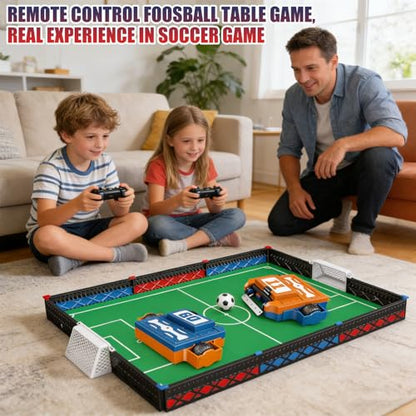 Mostop Remote Control Battle Robots Arena Set, Electronic Soccer Robot Board Game Set for Kids, 2-Player Mini Foosball Table Game, RC Fighting Robots STEM Toy Soccer Gift for Kids 8-12 Boys Girls