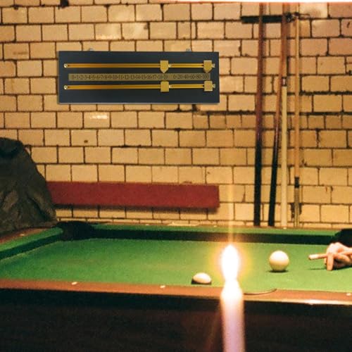 Vaveren Snooker Billiard Score Board,Shuffleboard Score Keeper,Scorer,Tabletop Game Snooker Game Accessories for Professional, Black