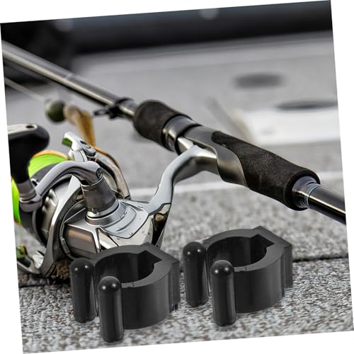 10pcs Wall Mounted Fishing Pole and Pool Cue Holder Clips with Screws Snooker Cue Storage Rack for Organizing Fishing Rods and Easy to Install