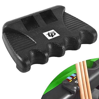 4 Cue Pool Stick Holders for Table, Portable Pool Cue Stick Holder Billiard Cue Rack with Chalk Holder,Mini Size Pool Cue Holder Claw, Non-Slip Pool Cues Stick Holder - style: 4 Holes