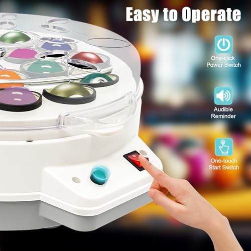 Automatic Pool Ball Cleaner Machine 16 Balls Billiard Ball Cleaner and Polisher 180W Electric Pool Ball Polishing and Cleaning Machine for American/British Billiards 16 Balls