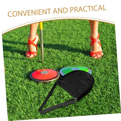 balacoo Discus Storage Bag Shot Put Bag Carrier for Sports Discus Pouch Pockets Handheld