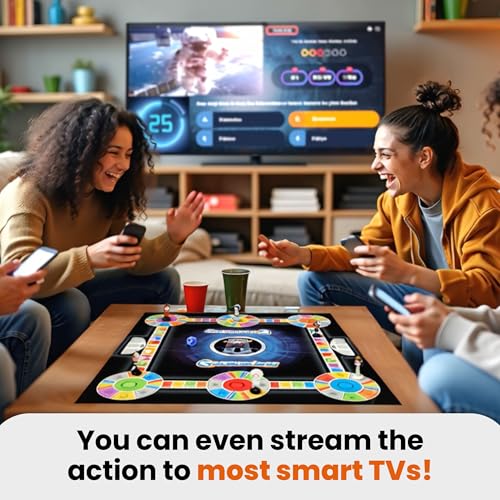 Outsmarted - The Live Quiz Show - Remote Board Game - More Than 10000 Multimedia Questions and Updates, Live TV Quiz Show, Family Game Night - Games for Adults, Teens and Kids - Ages 8+ -2024 Version - style: 2025 Edition