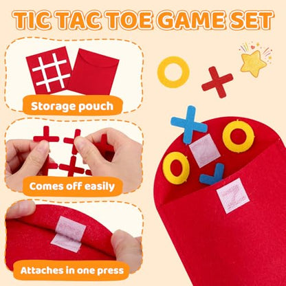 24 Pcs Tic Tac Toe Strategy Board Games for Kids Family, Easter Party Favors Goodie Bag Stuffers for Kids, Classroom Prizes Elementary, Birthday Party Gifts