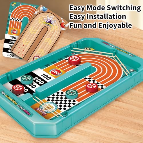 Sling Puck Game, 6-in-1 Super Foosball Table for Adult, Desktop Battle Interaction Game, Competitive Parties for Fun, Table Games for Family