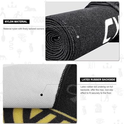 Dart Mat,with Throw Lines, Professional Rubber Dart Carpet, Non Slip Dart Floor Mat, 5mm Thickness Flooring Protector for Exercise Game