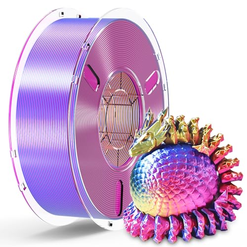 RAMBERY Silk Tri Color 3D Printer Filament 1.75mm, Triple Color Change by Angle, Silk Shiny PLA Filament Red-Yellow-Blue, 1kg Spool (2.2lbs) - color: C-silk Tri Color Red-yellow-blue, size: 1kg