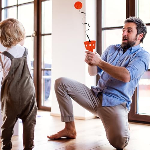 3 Sets Toss Catch Ball Toy with Scoop for Kids Ages 3-5 - Lightweight Portable Ball and Scoop Outdoor and Indoor Game for Children