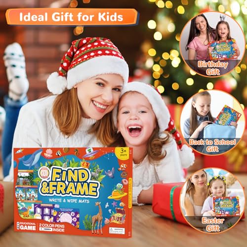 Search and Find Books for Kids 3-5, Reusable Preschool Learning Activities, Perfect Road Trip Essentials, Educational Toys, 28 PCS Busy Books for 3 4 5 6 Year Old Boys Girl Christmas Birthday Gifts - style: Search and Find Activities